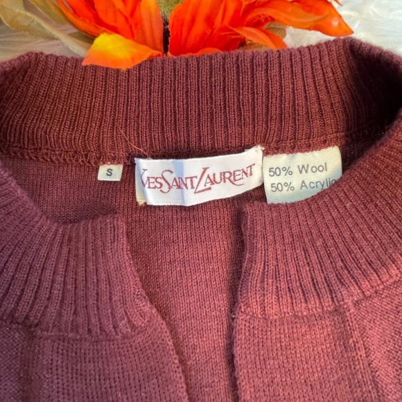 EXCELLENT Condition-Yves Saint Laurent Wool Blend Sweater VINTAGE - Picture 5 of 8